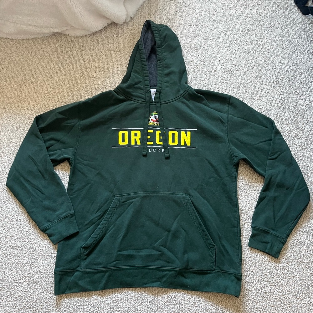 Champion Oregon Ducks Green Sweatshirt Embroidered